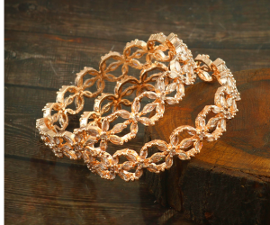 Explore the latest trend: American diamond rose gold bangles - Check them out on Jewellery Blogs.