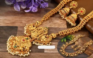 Elegant Rakhi Artificial jewelry set perfect for Rakshabandhan celebrations